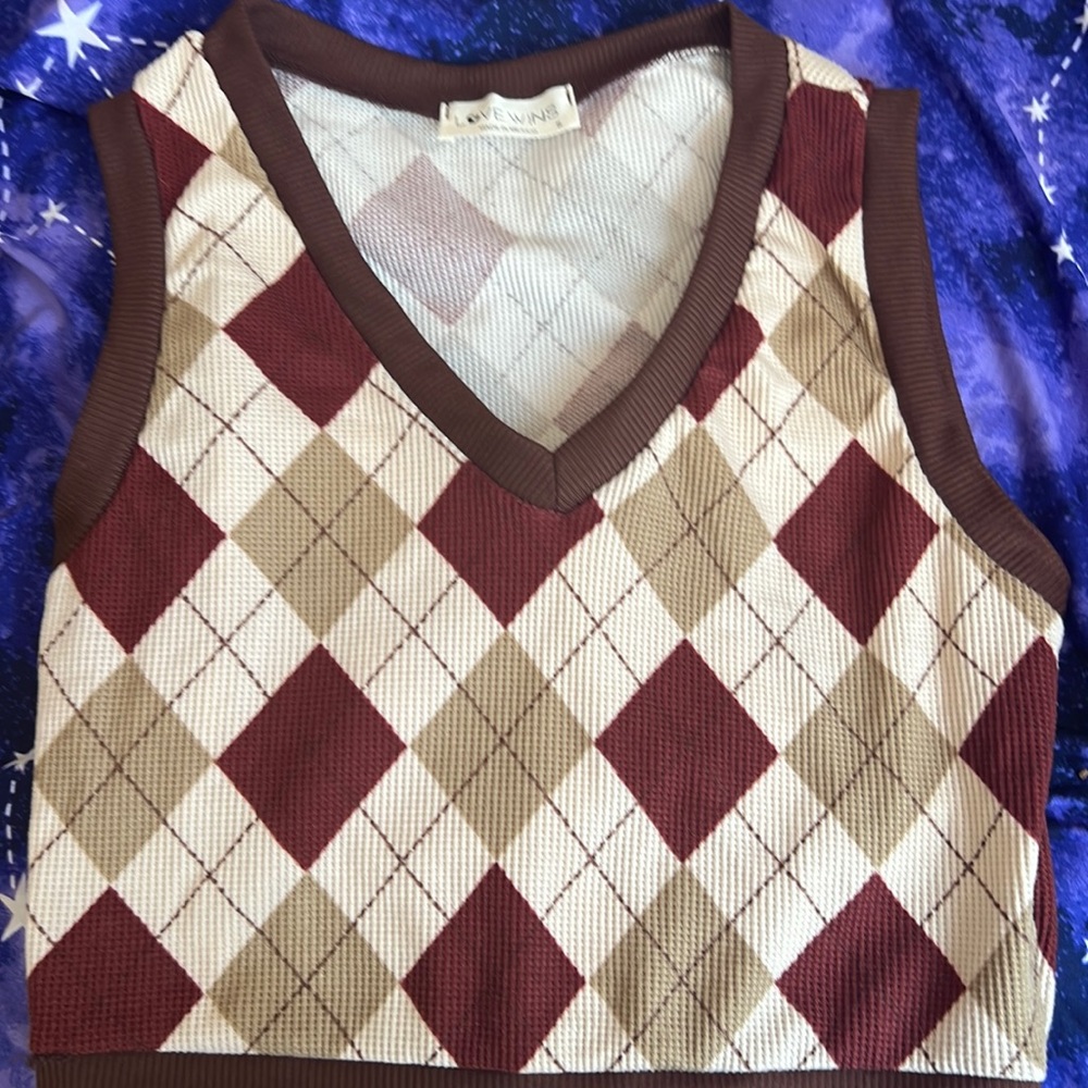 V neck vest top